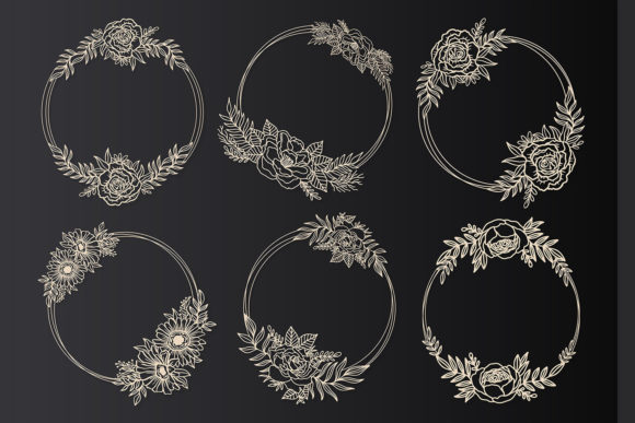 Elegant Florals: Using the Flower Wedding Frame Wreath Asset