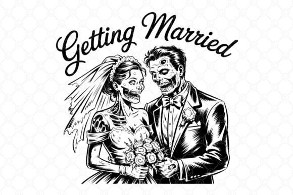 Getting Married SVG: The Zombie Wedding Design Asset You Need