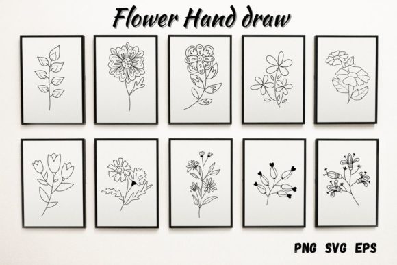 Summer Botanical Wedding Gift Hand Drawn: A Designer's Floral Toolkit