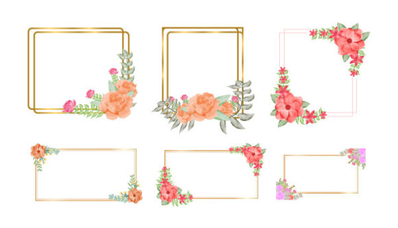 Watercolor Flower Frame Set Wedding: A Designer's Floral Toolkit