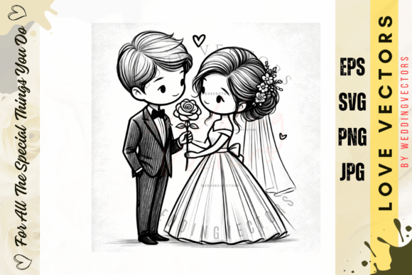 Wedding Couple and Love Vectors - C465: A Designer's Guide