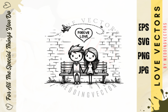 Wedding Couple and Love Vectors - C694: A Design Love Story