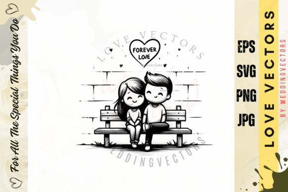 Wedding Couple and Love Vectors - C718: A Visual Love Story